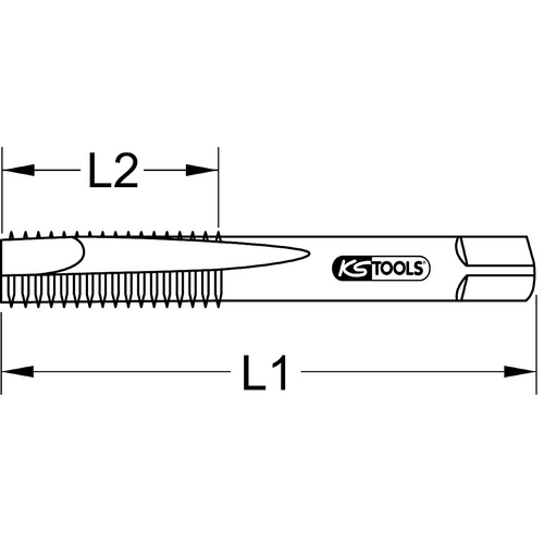 KS Tools 3312270 Handgewindebohrer-Set 1 St.